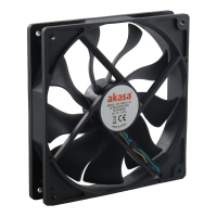 Akasa Apache 12cm 4pin Pwm Cooling Fan 12v S Flow Fan Heat Sink Hydro Dynamic Bearing