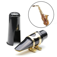 Alto Eb Saxophone Sax Mouthpiece Plastic With Metal Buckle Cap