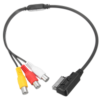 Ami Mmi 3 Rca Phono Audio Av Composite Video Cable Lead For Audi A1 A7 A8 Q7 S7