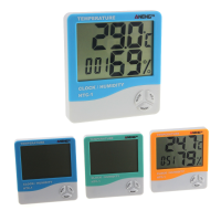 ANENG HTC 1 Indoor Room LCD Electronic Temperature Humidity Meter Digital Thermometer Hygrometer Weather Alarm Clock