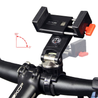 Antusi T8 Quick Attach Detach Bike Phone Holder With Compass 90° Rotatable 304 Stainless Steel Compatible With 3.0 6.3In Universal Cradle For Ios Iphone7/6s Plus/samsung S7/s6