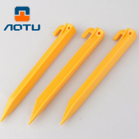 Aotu 9 Inch Ultralight Plastic Nails Outdoor Camping Tent Pegs Beach Sand Spike