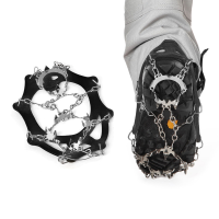 Aotu At8608 Snow Grip Spike Ice Shoes Boots Anti Slip 18 Teeth Climbing Crampons Grippers For Ski