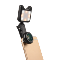 Apexel Apl 3663fl Universal Led Fill Light Selfie Wide Angle Macro Lens For Mobile Phone Tablet