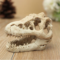 Aquarium Fish Tank Terrarium Decoration Crocodile Skull Resin Ornament