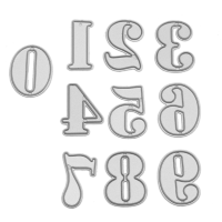 Arabic Numerals Pattern Set Scrapbooking Diy Album Card Paper Diary Craft Maker Metal Cutting Dies