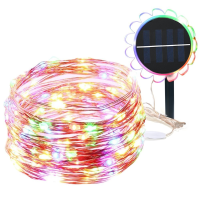 Arilux® 10m Sunflower Solar Powered 8 Modes Waterproof Led Copper Wire String Holiday Light