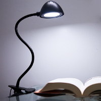 Arilux® 5w Flexible Led Dimmable Clamp Table Light Clip On Reading Lamp For Study