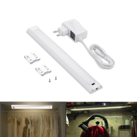 Arilux® 5w Ultra Thin Led Hand Sweep Sensor Cabinet Night Light With Dc12v Power Supply