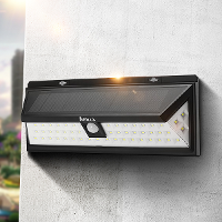 Arilux® Al Sl10 Solar Power 6w 54 Led Pir Sensor Light Outdoor Waterproof Wide Angle Wall Lamp