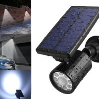 Arilux® Al Sl15 Solar 8 Led Pir Motion Sensor Spotlight Outdoor Waterproof Wall Light With 4 Modes