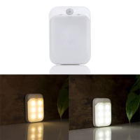 Arilux® Pir Motion Sensor 6 Led Usb Rechargeable Portable Night Light For Closet Cabinet Camoing