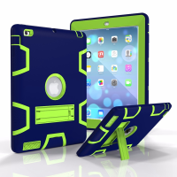 Armor Heavy Duty Shockproof Kickstand Silicone+pc Protective Case For Ipad 2 3 4
