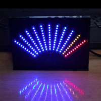 Ask11 Assembled Vu Table Led Music Spectrum Display Fan Shaped Pointer Level Light Cubic