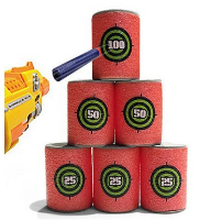 Aurktech Hunting 6 Pcs Bullet Targets Shot Dart For Series Blasters Darts Toy Gun Soft