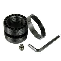 Aurktech Standard Barrel Nut With Steel Jam Nut Ring For Free Float Quad Rail .223/5.56
