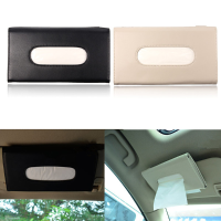 Auto Accessory Paper Napkin Holder Pu Leather Clip Car Sun Visor Tissue Box