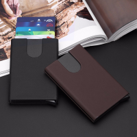 Automatic Pop Up Click Slide Card Cases Slim Id Credit Card Rfid Secure Protector Holder Purse Wallet