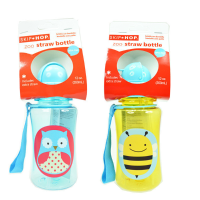 Baby Kid Lovely Zoo Cartoon Animal Straw Cup Water Bottle Non Toxic Bpa Free Drinking Cup
