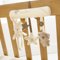 Baby Kids Hanging Bed Stroller Rattle Soft Plush Rabbit Beer Musical Toys