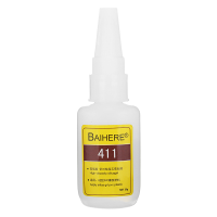 BAIHERE 20g Quick Drying Instant Adhesive Strong Bonding Glue for Silicone Rubber Plastic PVC