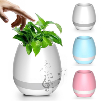 Bakeey™ K3 Waterproof Wireless Bluetooth Speaker Led Flower Pot Touch Piano Music Mini Speaker