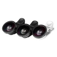 Bakeey LQ 003 3 in 1 Universal Clip on Cell Phone Camera Lens Kit with 180 Degree Fish eye Lens