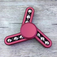 Ball Tri Rotating Fidget Hand Spinner Adhd Austim Fingertips Fingers Gyro Reduce Stress