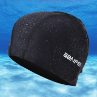 Banfei Summer Swimming Cap Nylon High Elasticity Waterproof Comfortable Water Sports Diving Swim Cap