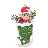 Banggood Christmas Socks With 2pcs Waist Bag