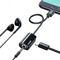 Baseus L40 2 In 1 Type C To Type C Splitter Charging Type C To 3.5Mm Earphone Aux In Cable Adapter