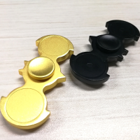Bat Shape Edc Hand Spinner Led Light Finger Spinner Fidget Focus Reduce Stress Gadget