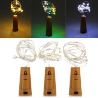 Battery Powered 20 Leds Cork Shaped Led Night Starry Light Wine Bottle Lamp For Xmas Party