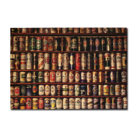 Beer Collection Poster Kraft Paper Wall Poster 21 Inch X 14 Inch
