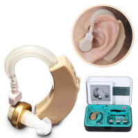 Behind Ear Electric Hearing Aid Sound Amplifier Enhancer With Anti Bacteria Case