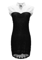 Bg Impression® Elegant Round Collar Sleeveless Lace Dress