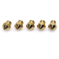 BIQU 5PCS 0.4Mm MK10 Brass Nozzle M7 Thread For 3D Printer Reprap Makerbot