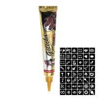 Black Natural Herbal Cone Temporary Tattoo Paint Body Art