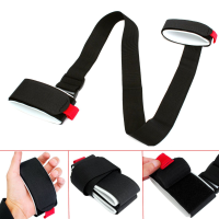 Black Nylon Adjustable Portable Double Board Ski Bandage Double Plate Strap