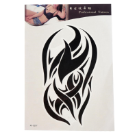 Black Totem Tattoo Stickers Waterproof Temporary Tattoos Body Arm Leg Art Sticker