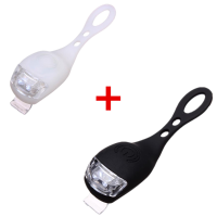 Black&white Bicycle Bike Light Waterproof Silicone Led Flashlight