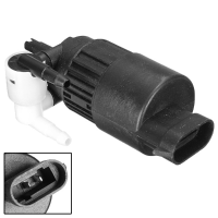 Black Windscreedn Window Washer Dual Outlet Pump For Renault 1998 2014