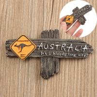 Bloody Long Way Australia Kangaroo Resin Souvenir 3d Fridge Magnet