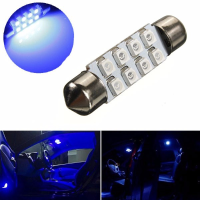 Blue 39mm Led 3528 8 Smd Festoon Bulb Car Dome Light