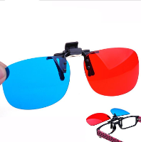 Blue And Red 3d Glasses For Home Theater Movie Cinema Game Led Projector Easy For Glass People