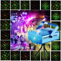 Blue Mini Laser Light Twenty Christmas Light Decor Snowflake Christmas Tree Santa Claus Crutche