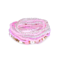 Bohemian Women Jewelry Colorful Multilayer Adjustable Bead Bracelet Best Gift For Girl