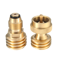 Brass Propane Bottle Refill Adapter Regulator Valve Fits 1lb Tank Cylinder Bbq Accessory