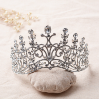 Bride Rhinestone Crystal Pageant Tiara Luxury Bridal Wedding Crown Jewelry