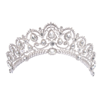 Bride Rhinestone Crystal Princess Queen Crown Tiara Head Jewelry Headpiece Wedding Party Headbrand